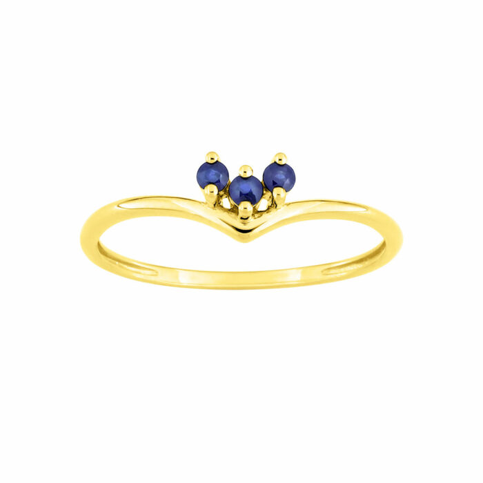 bague trio saphir