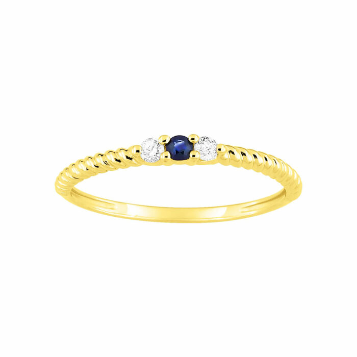 fine bague saphir