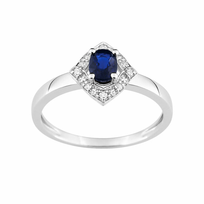 Bague Saphir Caresse - Saphir Bleu Diamants