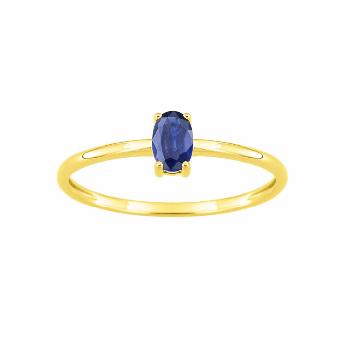 bague saphir ovale