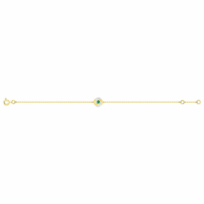 bracelet spirale emeraude
