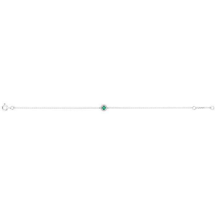 bracelet luxe emeraude diamant