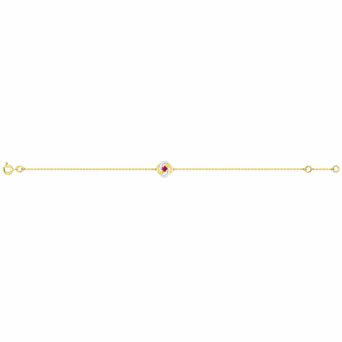bracelet spirale rubis