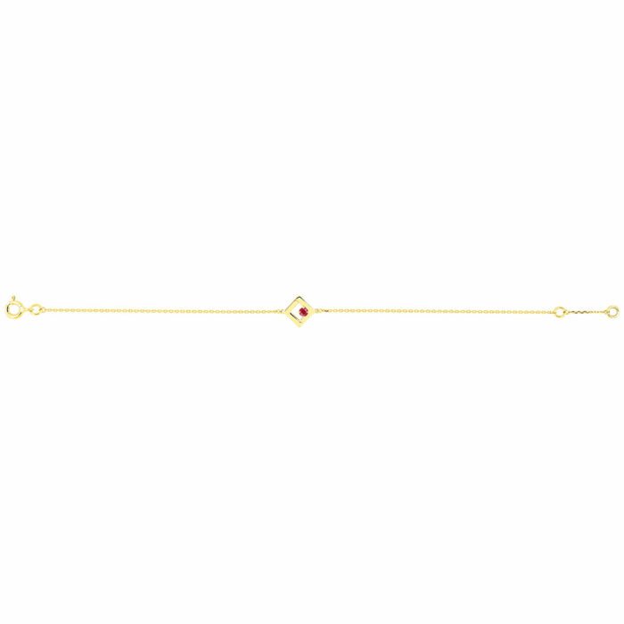 bracelet rubis or jaune