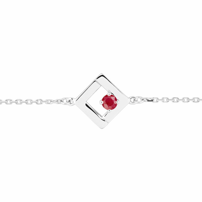 bracelet rubis or blanc