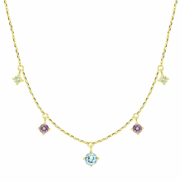 Collier pampilles pierres fines