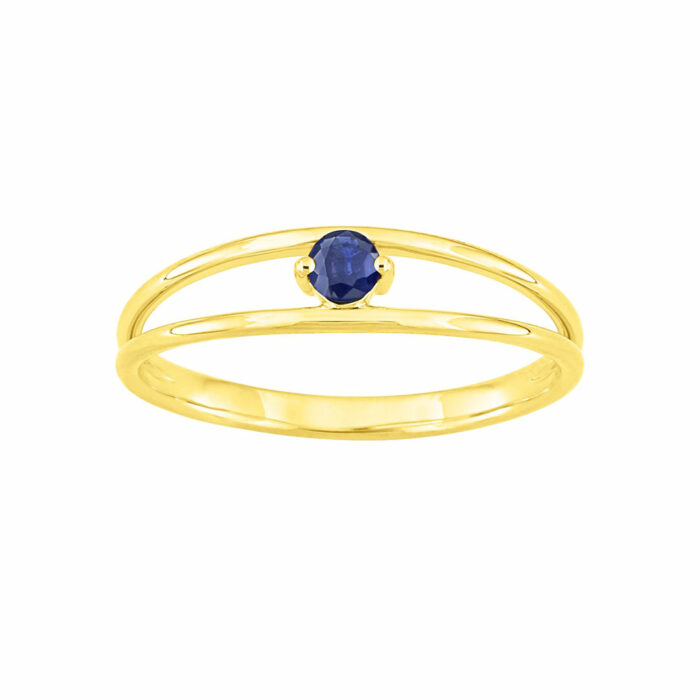 bague or saphir