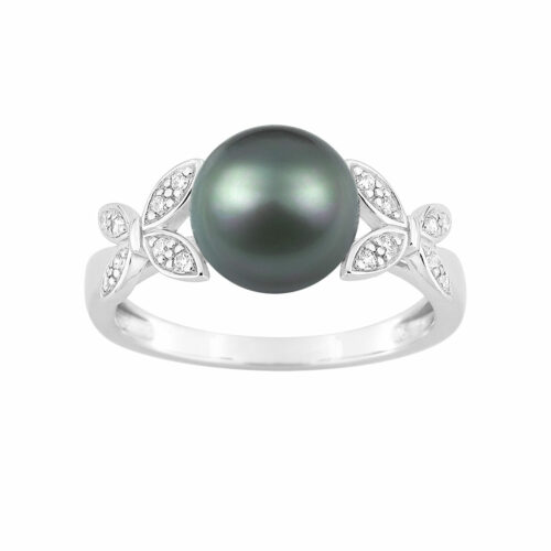 Bague perle de tahiti diamant