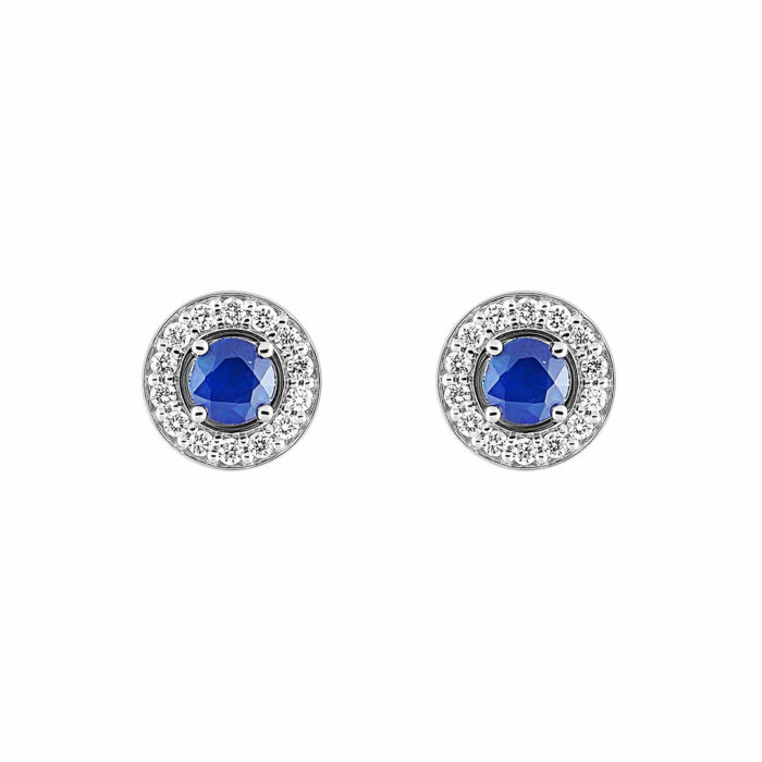 Boucles d'oreilles saphir