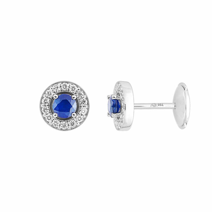 Boucles d'oreilles saphir