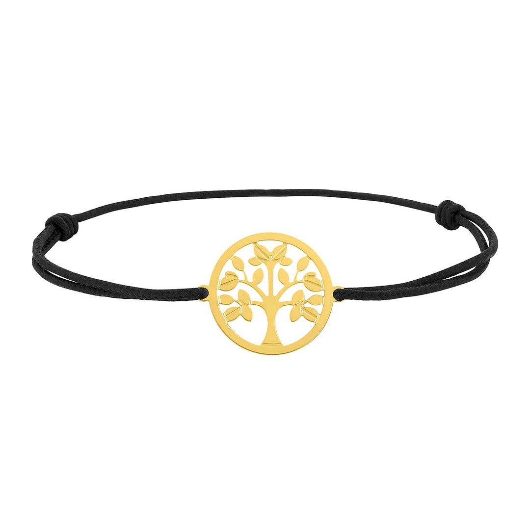 bracelet-cordon-arbre-or-jaune-47220 Bracelet Cordon arbre de vie