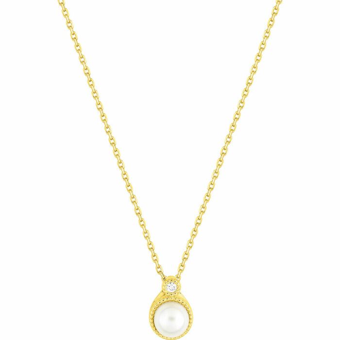 collier perle diamant