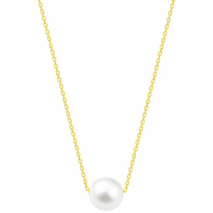 collier perle de culture blanche