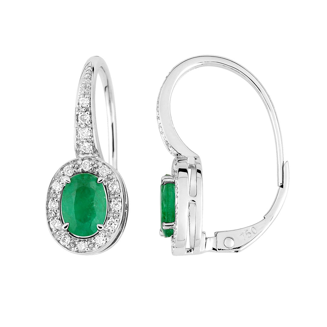 dormeuse-emeraude-7313gs Boucles oreilles dormeuses emeraude
