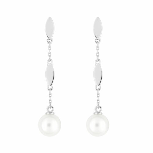 Boucles pendantes perle