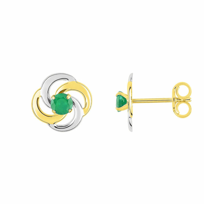 boucles spirale emeraude
