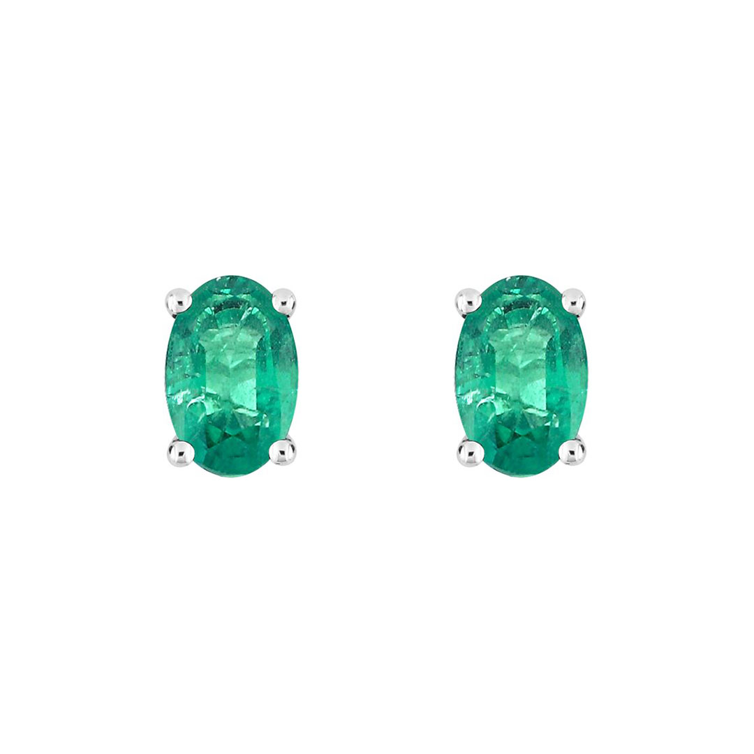 Boucles oreilles emreraude