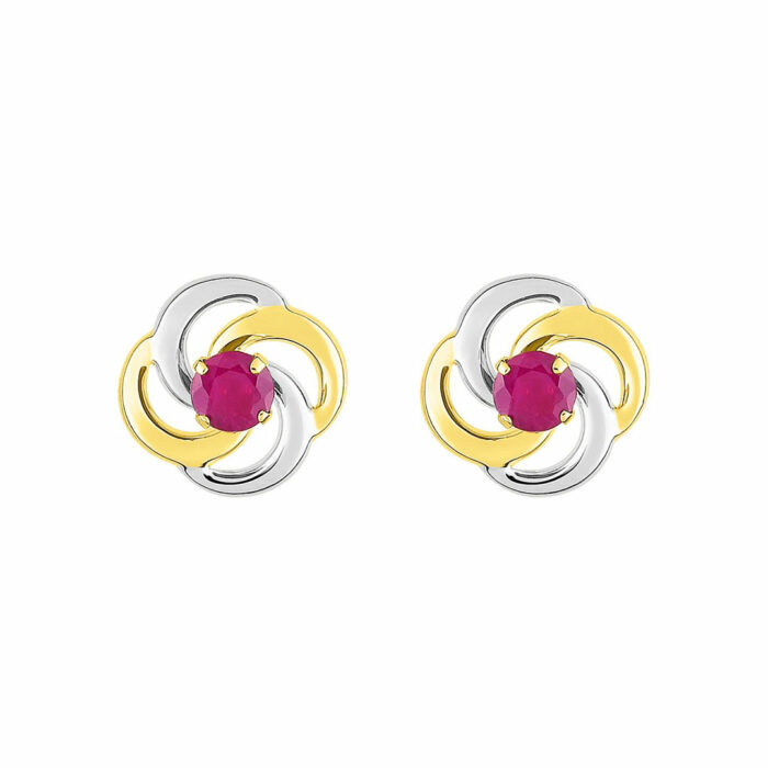 boucles spirale rubis