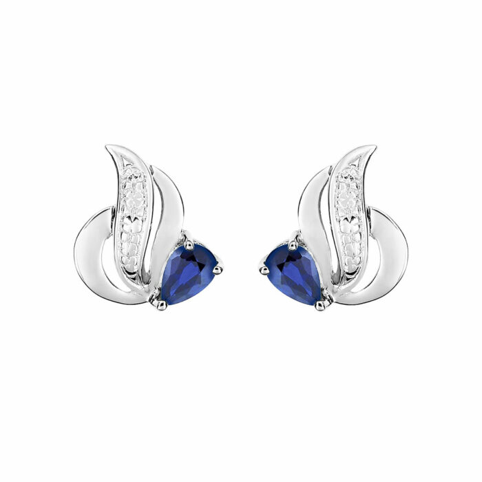 boucles d'oreilles saphir
