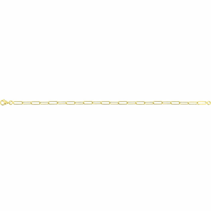 bracelet maille rectangle or