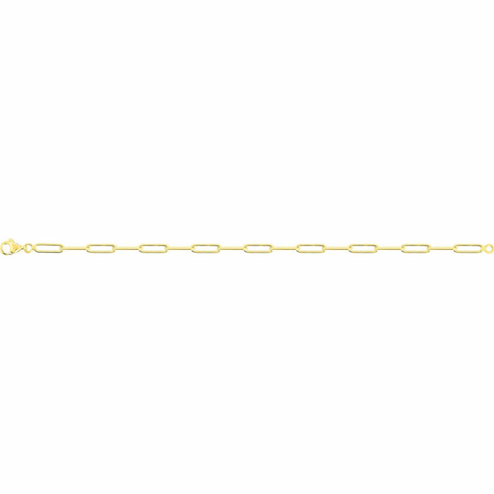 bracelet maille rectangle or