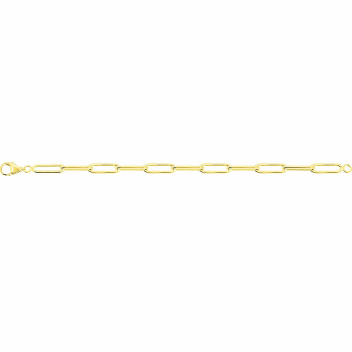 chaine rectangle or jaune