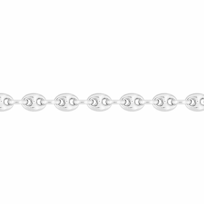 Maille grain de café or blanc