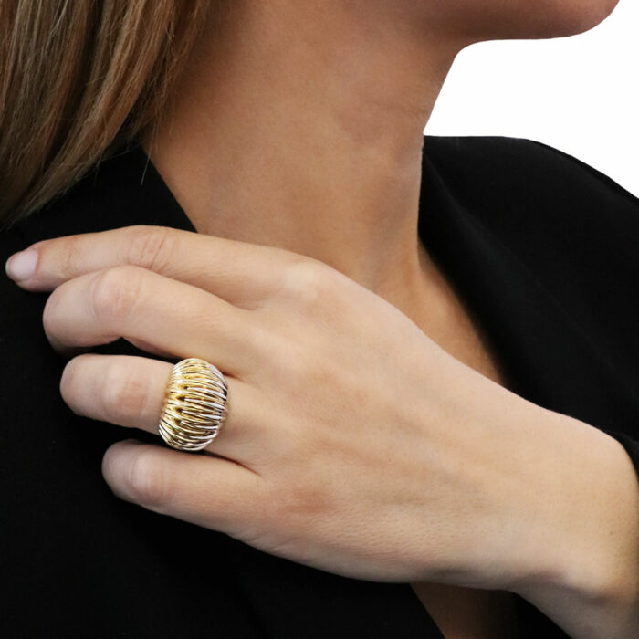 bague bicolore or