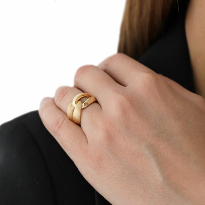bague double boucle