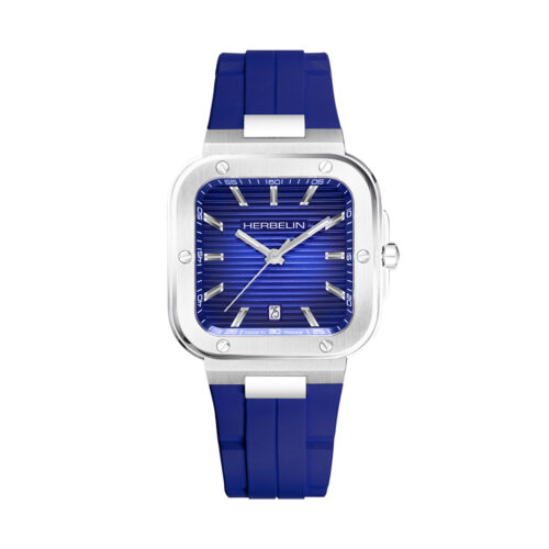 Montre Herbelin Cap Camarat Square FKM bleu 12246A115CB