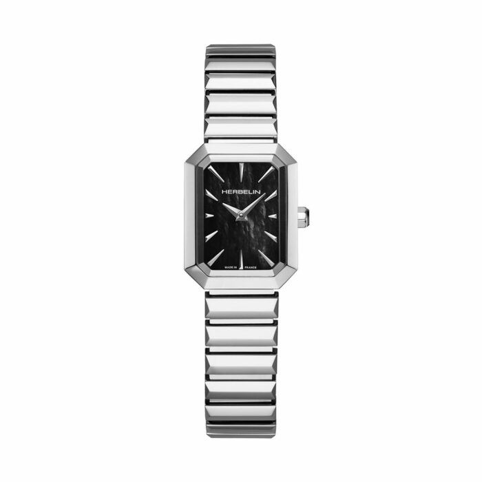 Montre Herbelin Octogone Acier Nacre Noire