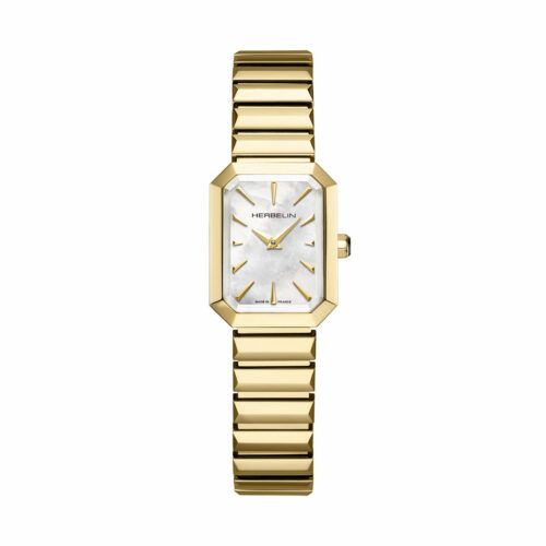 Montre Herbelin Octogone Or Nacre Blanche