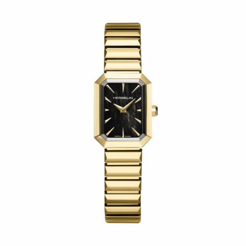 Montre Herbelin Octogone Or Nacre Noire