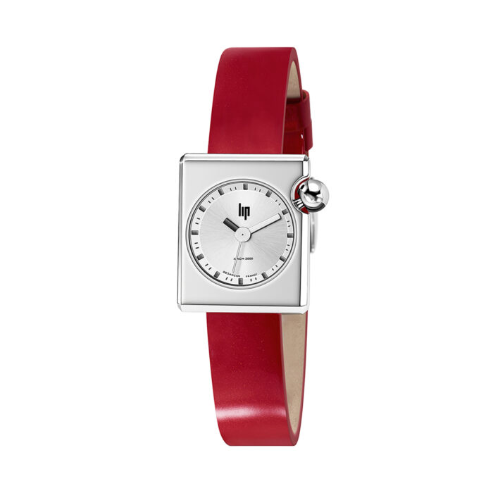Montre Lip Mach 2000 Mini Square Rouge 671174