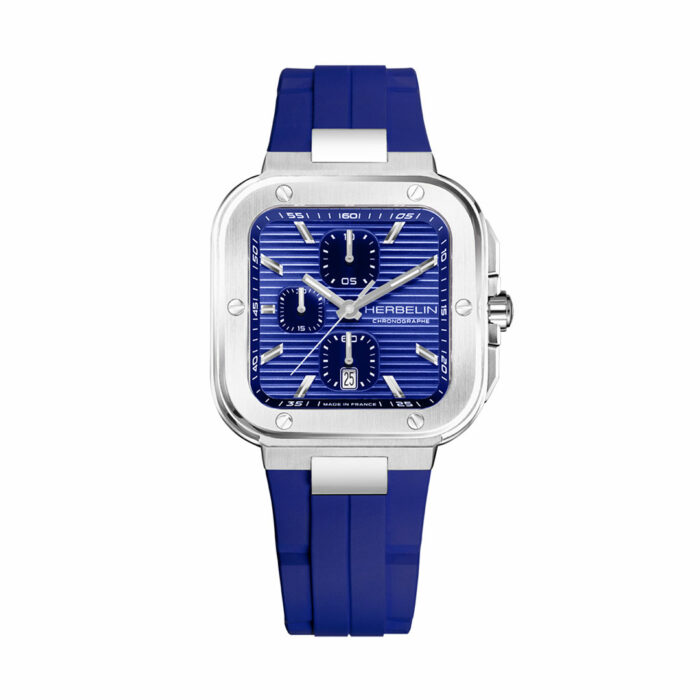 Montre Herbelin Cap Camarat Square Chronographe Bleu