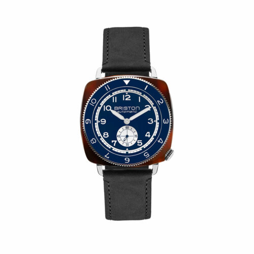 Montre Briston Clubmaster Legend Petite Seconde Cuir Bleu