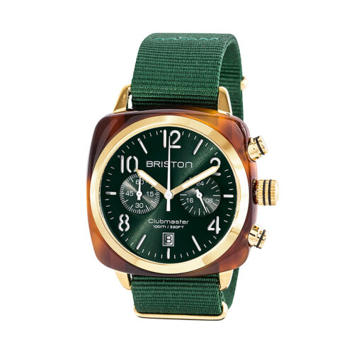 Montre Briston Clubmaster Classic Vert Gold