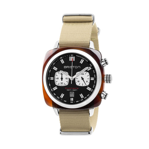 Montre Briston Clubmaster Sport Chrono Noir Kaki