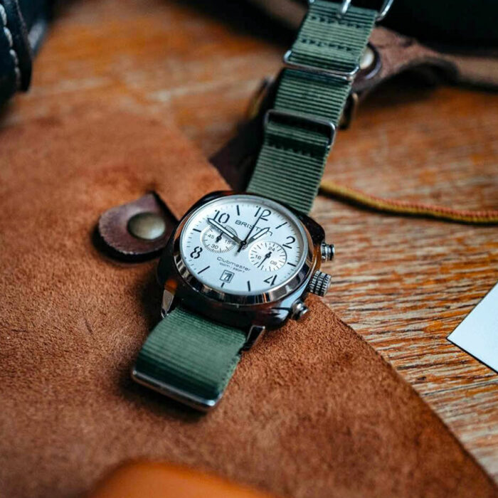 Montre Briston Clubmaster Classic Chrono Blanc