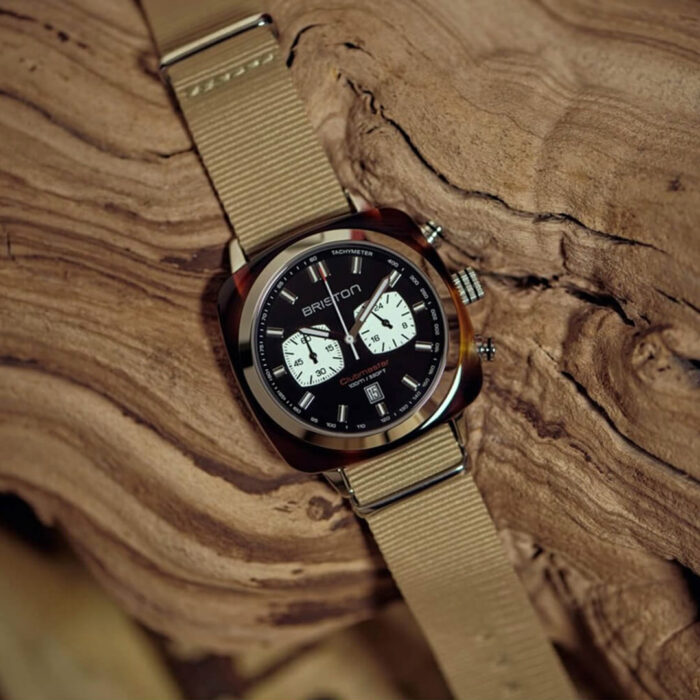 Montre Briston Clubmaster Sport Chrono Noir Kaki