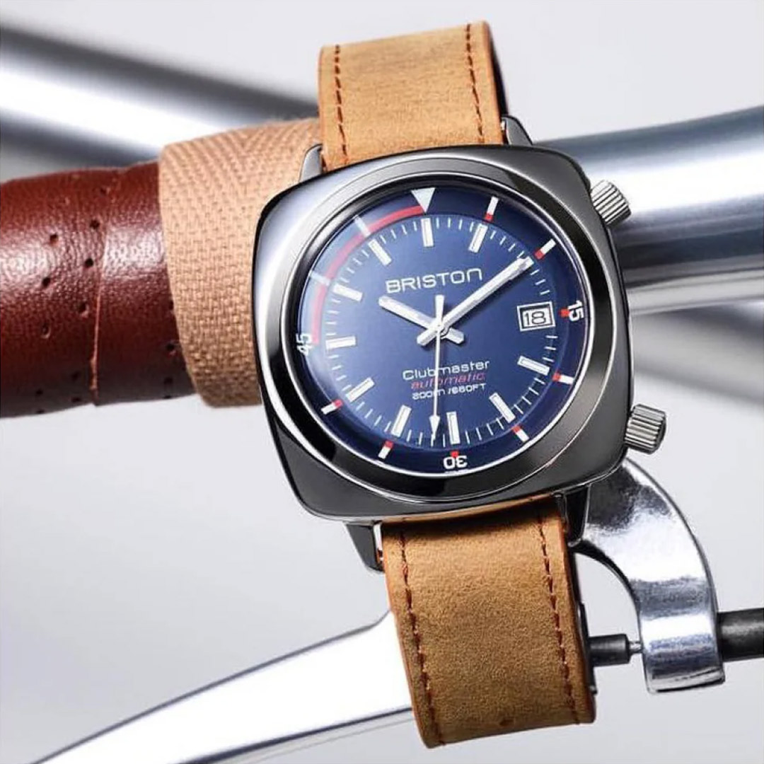 puces-saphir-2-mb216.jpg Briston Clubmaster Diver Lederarmband Uhr