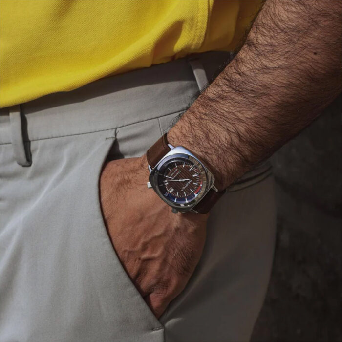 Montre Briston Clubmaster Diver Acier Bleu Marine