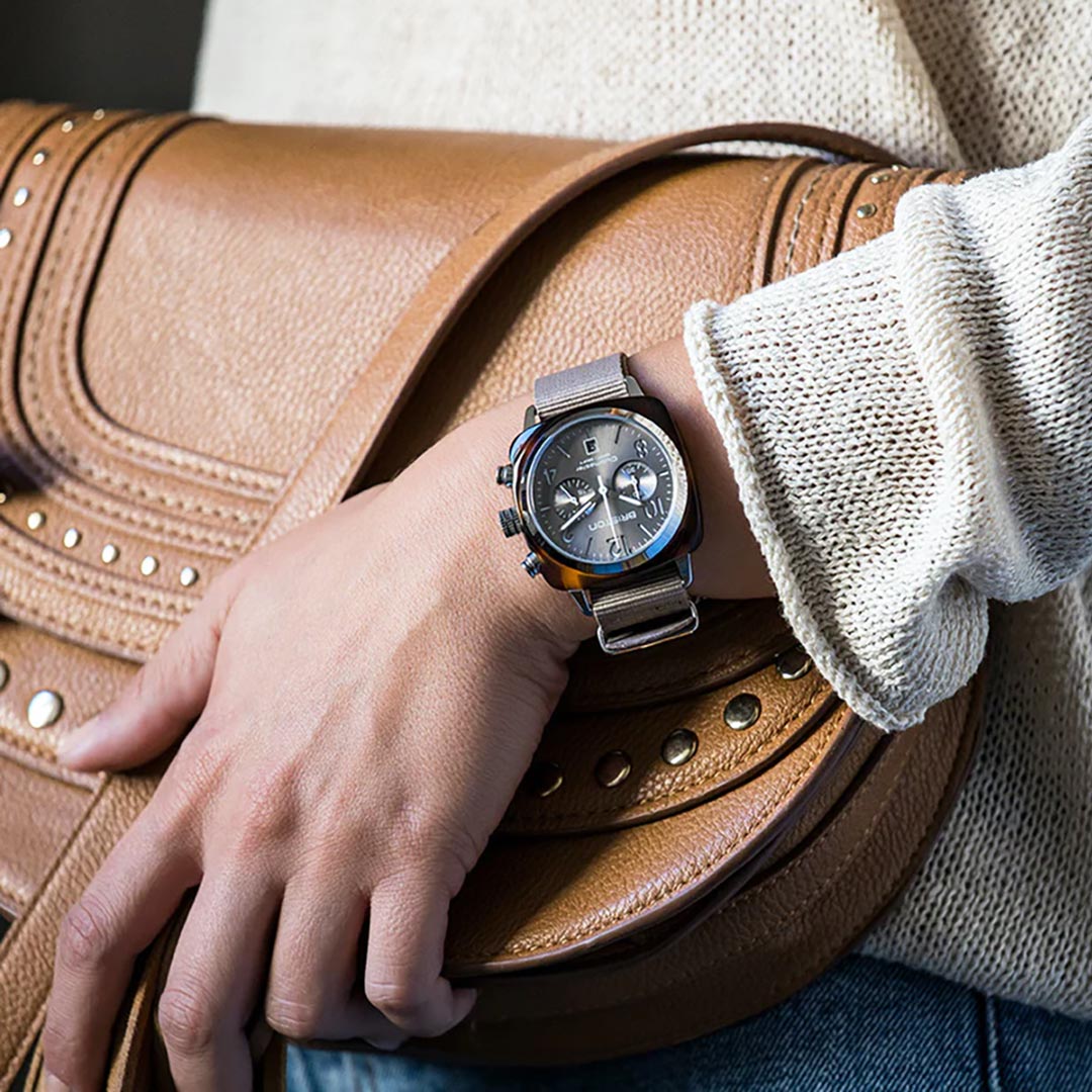 Briston Clubmaster Classic Grey Taupe Watch