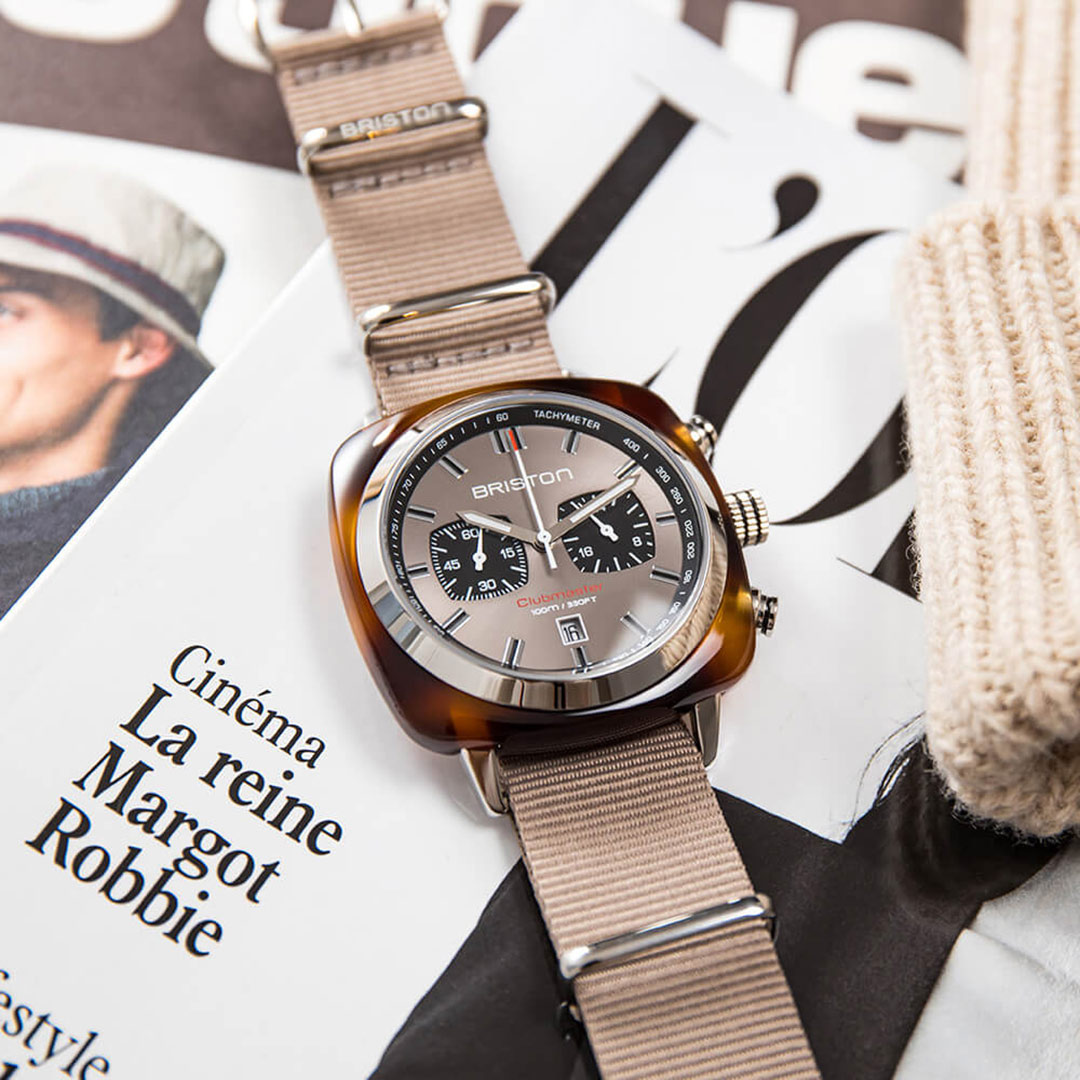 Ovalie Ring – Blue Sapphire White Gold Briston Clubmaster Sport Taupe Grey Watch
