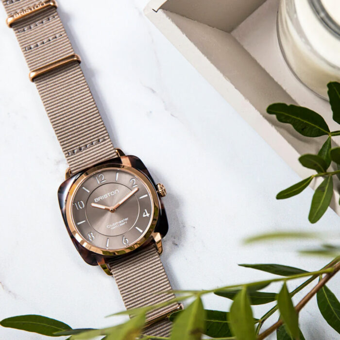 Montre Briston Clubmaster Chic Gris Taupe