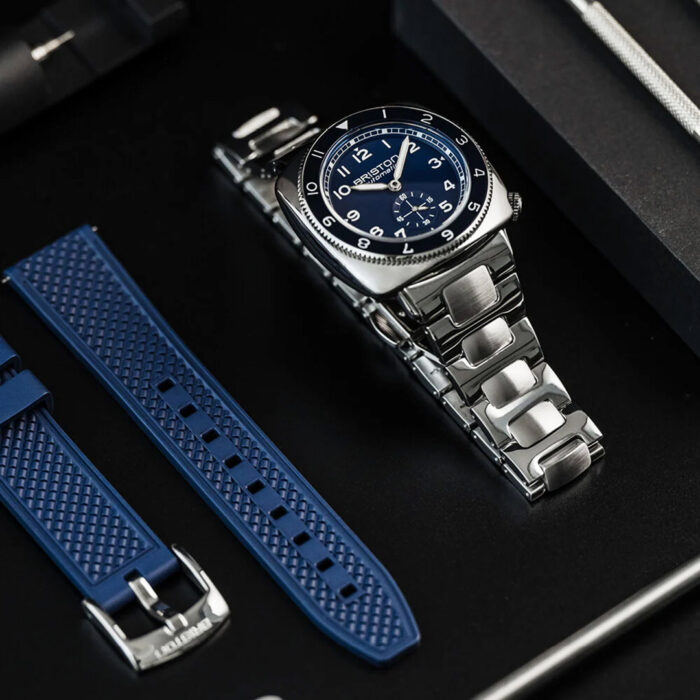 Montre Briston Clubmaster Legend Petite Seconde Bleu