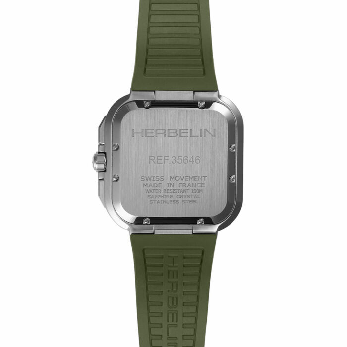 Montre Herbelin Cap Camarat Square Chronographe Vert – Image 2