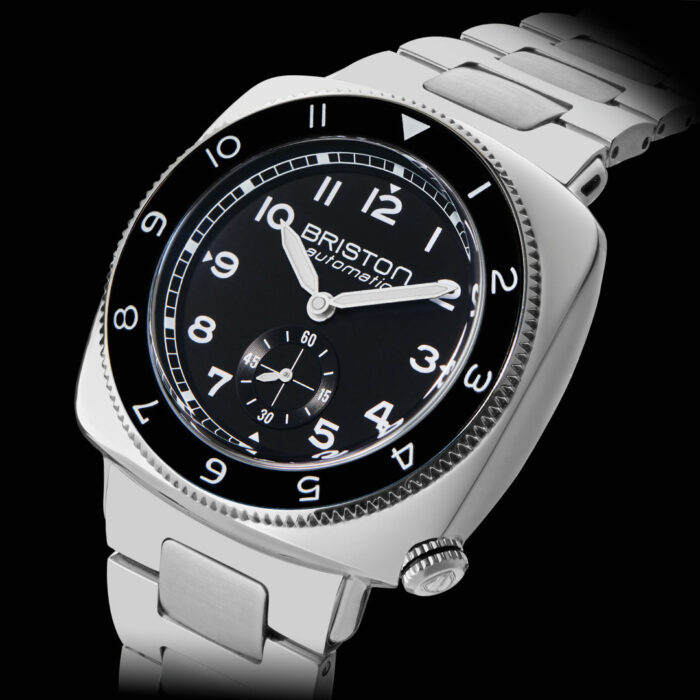 Montre Briston Clubmaster Legend Petite Seconde Noir Acier