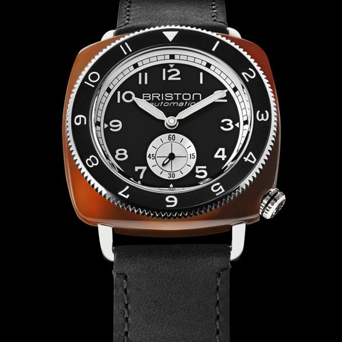 Montre Briston Clubmaster Legend Petite Seconde Cuir Noir