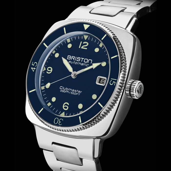 Montre Briston Clubmaster Legend Diver Acier Bleu